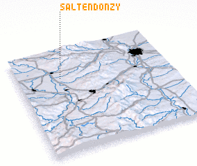 3d view of Salt-en-Donzy