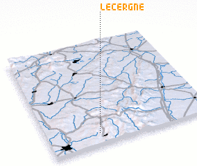 3d view of Le Cergne