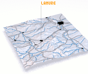 3d view of La Mure