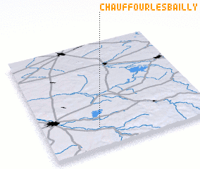 3d view of Chauffour-lès-Bailly