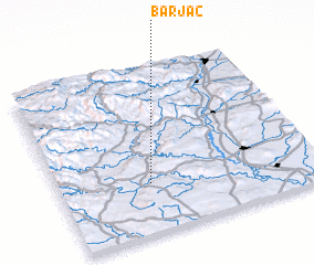 Barjac (France) map - nona.net