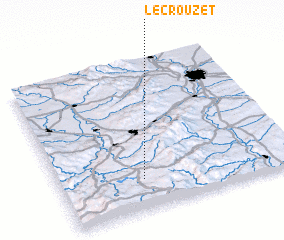 3d view of Le Crouzet