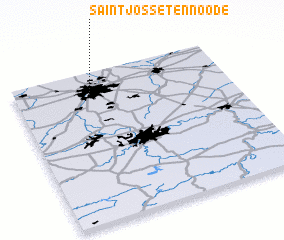 3d view of Saint-Josse-ten-Noode