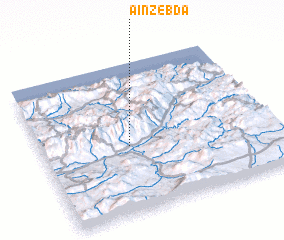 3d view of ʼAïn Zebda