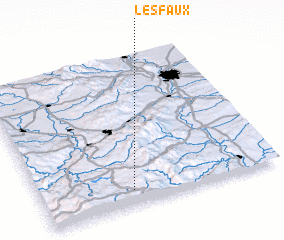 3d view of Les Faux