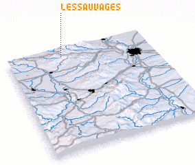 3d view of Les Sauvages