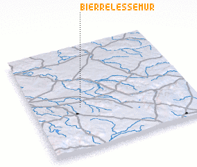 3d view of Bierre-lès-Semur