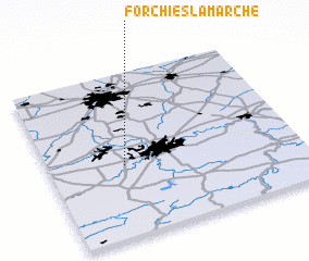 3d view of Forchies-la-Marche