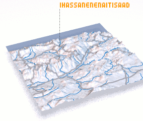 3d view of Ihassanene-n-Aït Isaad