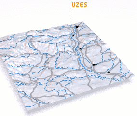 3d view of Uzès