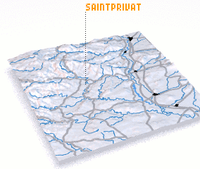 3d view of Saint-Privat