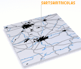 3d view of Sart Saint-Nicolas