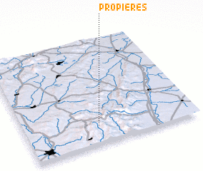 3d view of Propières