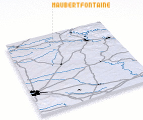 3d view of Maubert-Fontaine