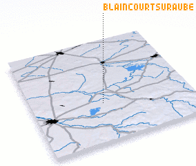 3d view of Blaincourt-sur-Aube
