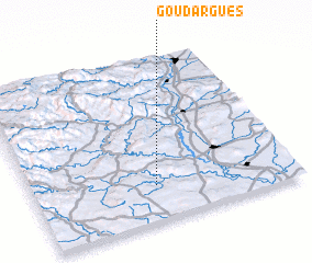 3d view of Goudargues