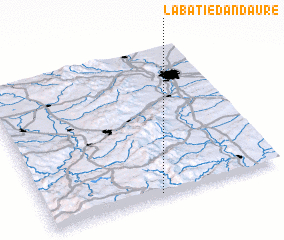 3d view of Labatie-dʼAndaure