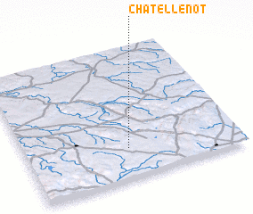 3d view of Châtellenot