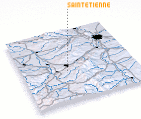 3d view of Saint-Étienne