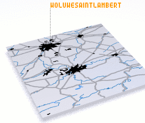 3d view of Woluwé-Saint-Lambert