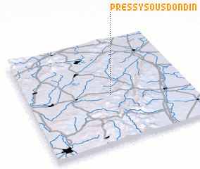 3d view of Pressy-sous-Dondin
