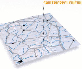 3d view of Saint-Pierre-le-Vieux