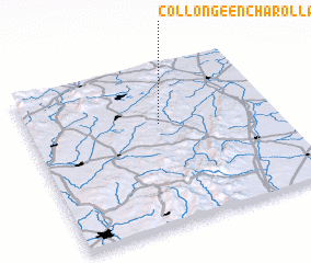 3d view of Collonge-en-Charollais