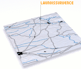 3d view of Launois-sur-Vence