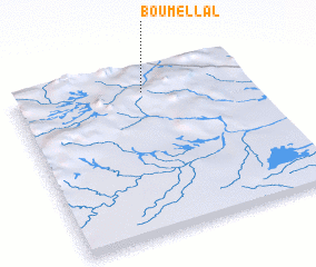 3d view of Bou Mellal