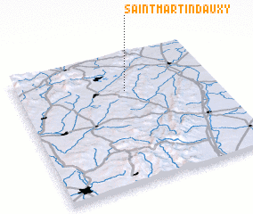 3d view of Saint-Martin-dʼAuxy