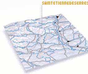 3d view of Saint-Étienne-de-Serres