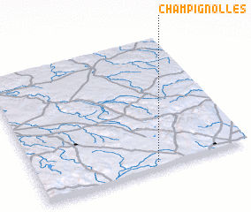 3d view of Champignolles