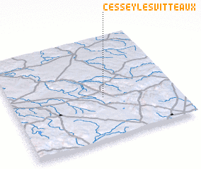 3d view of Cessey-les-Vitteaux