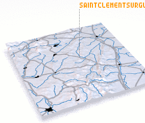 3d view of Saint-Clément-sur-Guye