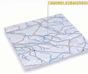 3d view of Chaume-lès-Baigneux