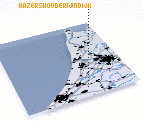 3d view of Hazerswoude-Rijndijk