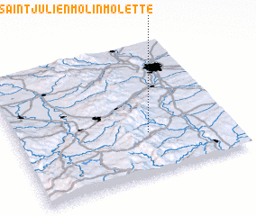 3d view of Saint-Julien-Molin-Molette