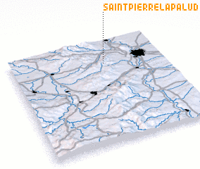 3d view of Saint-Pierre-la-Palud