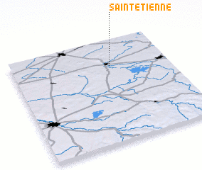 3d view of Saint-Étienne