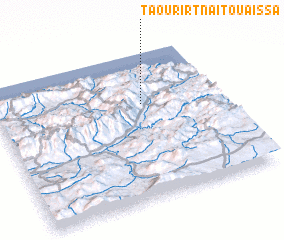 3d view of Taourirt-n-Aït Ou Aïssa