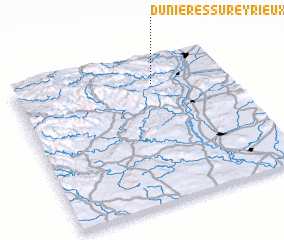 3d view of Dunières-sur-Eyrieux