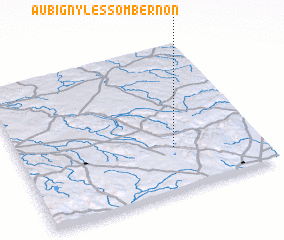 3d view of Aubigny-lès-Sombernon