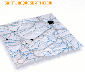 3d view of Saint-Jacques-dʼAtticieux