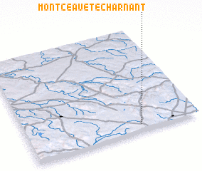 3d view of Montceau-et-Écharnant