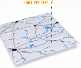 3d view of Montier-en-lʼIsle