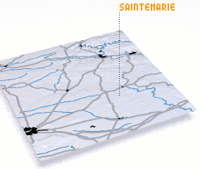 3d view of Sainte-Marie