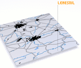 3d view of Le Mesnil