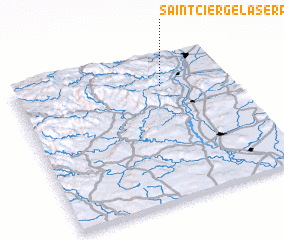 3d view of Saint-Cierge-la-Serre