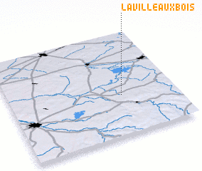 3d view of La Ville-aux-Bois