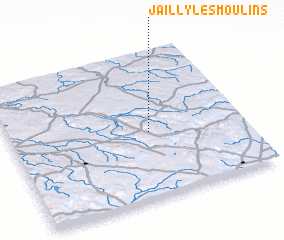 3d view of Jailly-les-Moulins